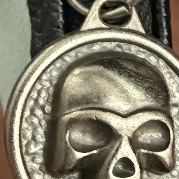 NEW ED HARDY DENIM SKULL, RHINESTONES and FLOWERS SHOULDER BAG Y2K biker - Picture 9 of 9